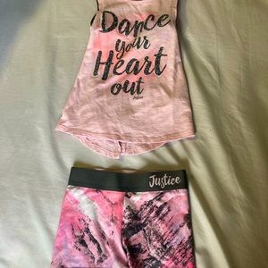 Girls Justice active outfit